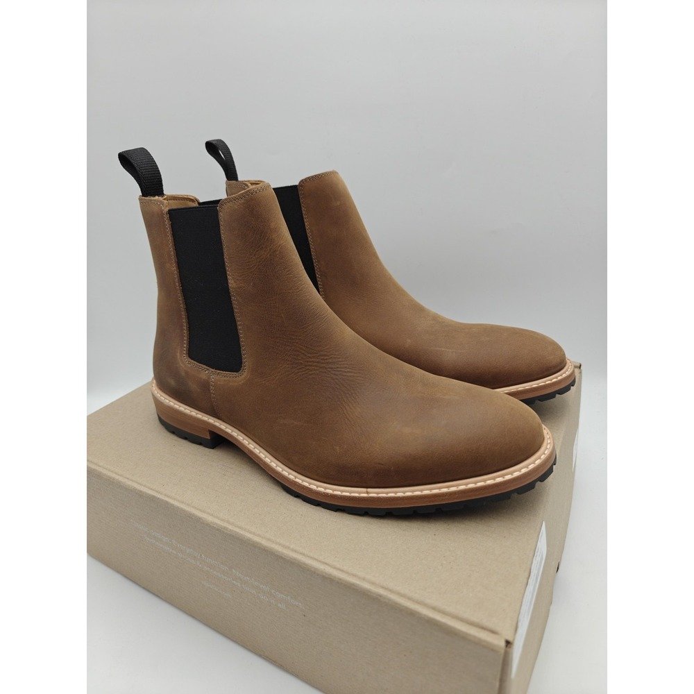 Nisolo Marco Everyday Chelsea Boots Mens Size‎ 11.5 Brown Leather Ankle Pull On